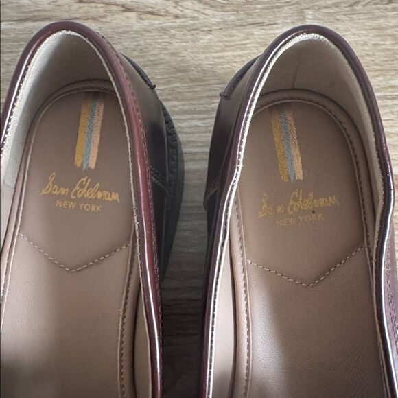 Sam Edelman COLIN Spiced Brandy Leather Penny Loafers Classic Women’s Size 9.5M - Picture 9 of 12